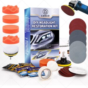 DIY Headlight Restoration Kit Headlamp Clean Polishing Paste Car Detailing Care Wash Light Brightener Refurbish Repair Polisher